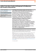 Cover page of Author Correction: A universal language for finding mass spectrometry data patterns