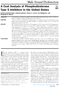 Cover page: A Cost Analysis of Phosphodiesterase Type 5 Inhibitors in the United States