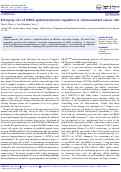 Cover page: Emerging role of mRNA epitranscriptomic regulation in chemoresistant cancer cells