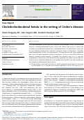 Cover page: Choledochoduodenal fistula in the setting of Crohn’s disease