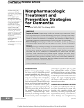 Cover page: Nonpharmacologic treatment and prevention strategies for dementia.