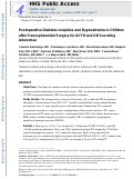 Cover page: Postoperative Diabetes Insipidus and Hyponatremia in Children after Transsphenoidal Surgery for Adrenocorticotropin Hormone and Growth Hormone Secreting Adenomas.