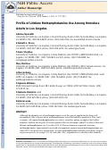 Cover page: Profile of lifetime methamphetamine use among homeless adults in Los Angeles