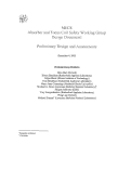 Cover page: MICE -- Absorber and focus coil safety working group design document: Preliminary design 
and assessments