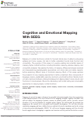 Cover page: Cognitive and Emotional Mapping With SEEG.