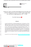 Cover page: Search for a heavy pseudoscalar Higgs boson decaying into a 125 GeV Higgs boson and a Z boson in final states with two tau and two light leptons at s = 13 TeV