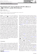 Cover page: Measurement of W± boson production in Pb+Pb collisions at sNN=5.02Te with the ATLAS detector