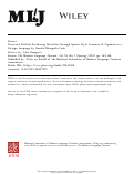 Cover page: Socializing Identities through Speech Style: Learners of Japanese as a Foreign Language by COOK, HARUKO MINEGISHI