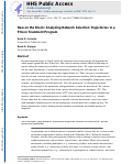 Cover page: New on the Block: Analyzing Network Selection Trajectories in a Prison Treatment Program