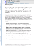 Cover page: ‘Something so hard': a mixed-methods study of home sputum collection for tuberculosis contact investigation in Uganda