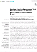 Cover page: Diarrhea-Causing Bacteria and Their Antibiotic Resistance Patterns Among Diarrhea Patients From Ghana.