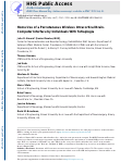 Cover page: Home Use of a Percutaneous Wireless Intracortical Brain-Computer Interface by Individuals With Tetraplegia