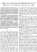 Cover page: Online Load Balancing and First-Hop Bandwidth Allocation in Public-Area