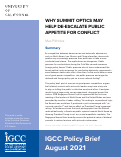 Cover page: Why&nbsp;Summit&nbsp;Optics&nbsp;May&nbsp;Help&nbsp;De-escalate Public Appetite for Conflict