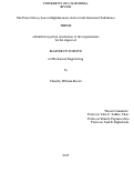 Cover page: The Power Decay Law in High Intensity Active Grid Generated Turbulence