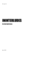 Cover page: Ininterludes