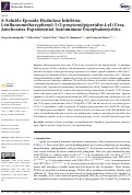 Cover page: A Soluble Epoxide Hydrolase Inhibitor, 1-trifluoromethoxyphenyl-3-(1-propionylpiperidin-4-yl) Urea, Ameliorates Experimental Autoimmune Encephalomyelitis