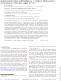 Cover page: Automated detection and localization of bowhead whale sounds in the presence of seismic airgun surveys