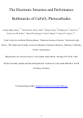 Cover page: Electronic Structure and Performance Bottlenecks of CuFeO2 Photocathodes
