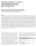 Cover page: Facilitators and Barriers of a Chronic Care Management Intervention Addressing Diabetes Among Mexican-Origin Adults