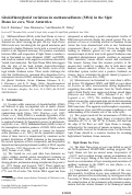 Cover page: Glacial/interglacial variations in methanesulfonate (MSA) in the Siple Dome ice core, West Antarctica