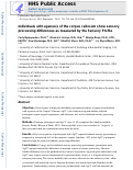 Cover page: Individuals With Agenesis of the Corpus Callosum Show Sensory Processing Differences as Measured by the Sensory Profile