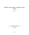 Cover page: Digital Rock Studies of Tight Porous Media