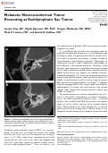 Cover page: Melanotic Neuroectodermal Tumor Presenting as Endolymphatic Sac Tumor