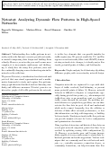Cover page: Netostat: analyzing dynamic flow patterns in high-speed networks