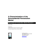 Cover page: A characterization of the nonresidential fenestration market