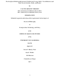 Cover page: The Reciprocal Relationship between Children and Young Adults' Travel Behavior and Their Travel Attitudes, Skills, and Norms