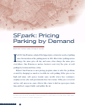 Cover page: SFpark: Pricing Parking by Demand