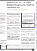 Cover page: Addition of cribriform pattern 4 and intraductal prostatic carcinoma into the CAPRA-S tool improves post-radical prostatectomy patient stratification in a multi-institutional cohort