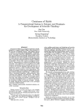 Cover page: Creatures of Habit A Computational System to Enhance and Illuminate the Development of Scientific Thinking