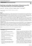 Cover page: Morphologic and histologic characterization of sheep and porcine TMJ as large animal models for tissue engineering applications