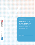 Cover page: Perspectives of Florida Parents on HB 1557, the Parental Rights in Education Act