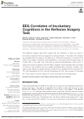 Cover page: EEG Correlates of Involuntary Cognitions in the Reflexive Imagery Task.
