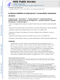 Cover page: Isoflurane inhibition of endocytosis is an anesthetic mechanism of action.