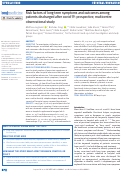 Cover page: Risk factors of long term symptoms and outcomes among patients discharged after covid-19: prospective, multicentre observational study.