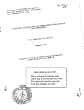 Cover page: COMPUTER UTILIZATION FOR DESIGN AND OPERATION OF THE SUPERHILAC
