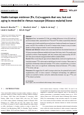 Cover page: Stable isotope evidence (Fe, Cu) suggests that sex, but not aging is recorded in rhesus macaque (Macaca mulatta) bone