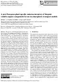 Cover page: A new European plant-specific emission inventory of biogenic volatile organic compounds for use in atmospheric transport models