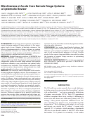 Cover page: Effectiveness of Acute Care Remote Triage Systems: a Systematic Review