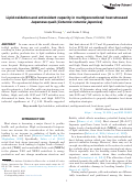 Cover page: Lipid oxidation and antioxidant capacity in multigenerational heat stressed Japanese quail (Coturnix coturnix japonica).