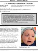 Cover page: Case of an Infant with Intermittent Eye Swelling