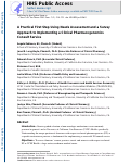 Cover page: A Practical First Step Using Needs Assessment and a Survey Approach to Implementing a Clinical Pharmacogenomics Consult Service.