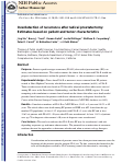 Cover page: Overdetection of Recurrence after Radical Prostatectomy: Estimates Based on Patient and Tumor Characteristics