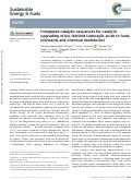 Cover page: Integrated catalytic sequences for catalytic upgrading of bio-derived carboxylic acids to fuels, lubricants and chemical feedstocks