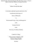 Cover page: Spatial Ecology of the Giant Kangaroo Rat (Dipodomys ingens): A Test of Species Distribution Models as Ecological Revealers