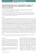 Cover page: Characterizing differences in precipitation regimes of extreme wet and dry years: implications for climate change experiments